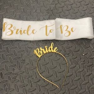 Bride to Be sash and headband
